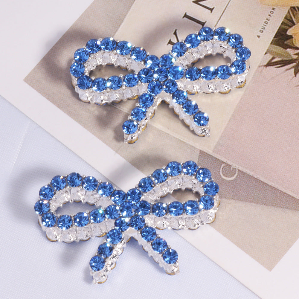 Wholesale Double-sided alloy hollow bow DIY accessories