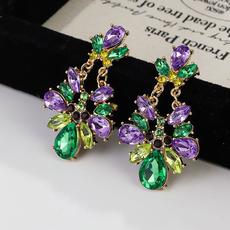 Wholesale Green Saint Parkside Irregular Crystal Flower Light Luxury High Sense Design