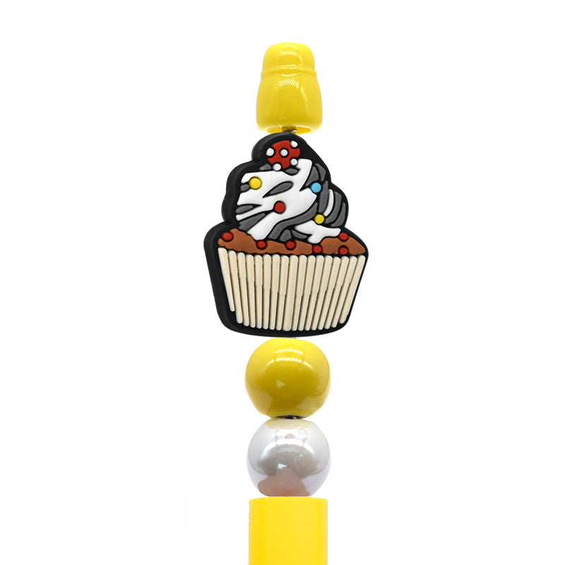 Wholesale   Random 100pcs/pack  Stationery cartoon dessert beads   Focal Beads