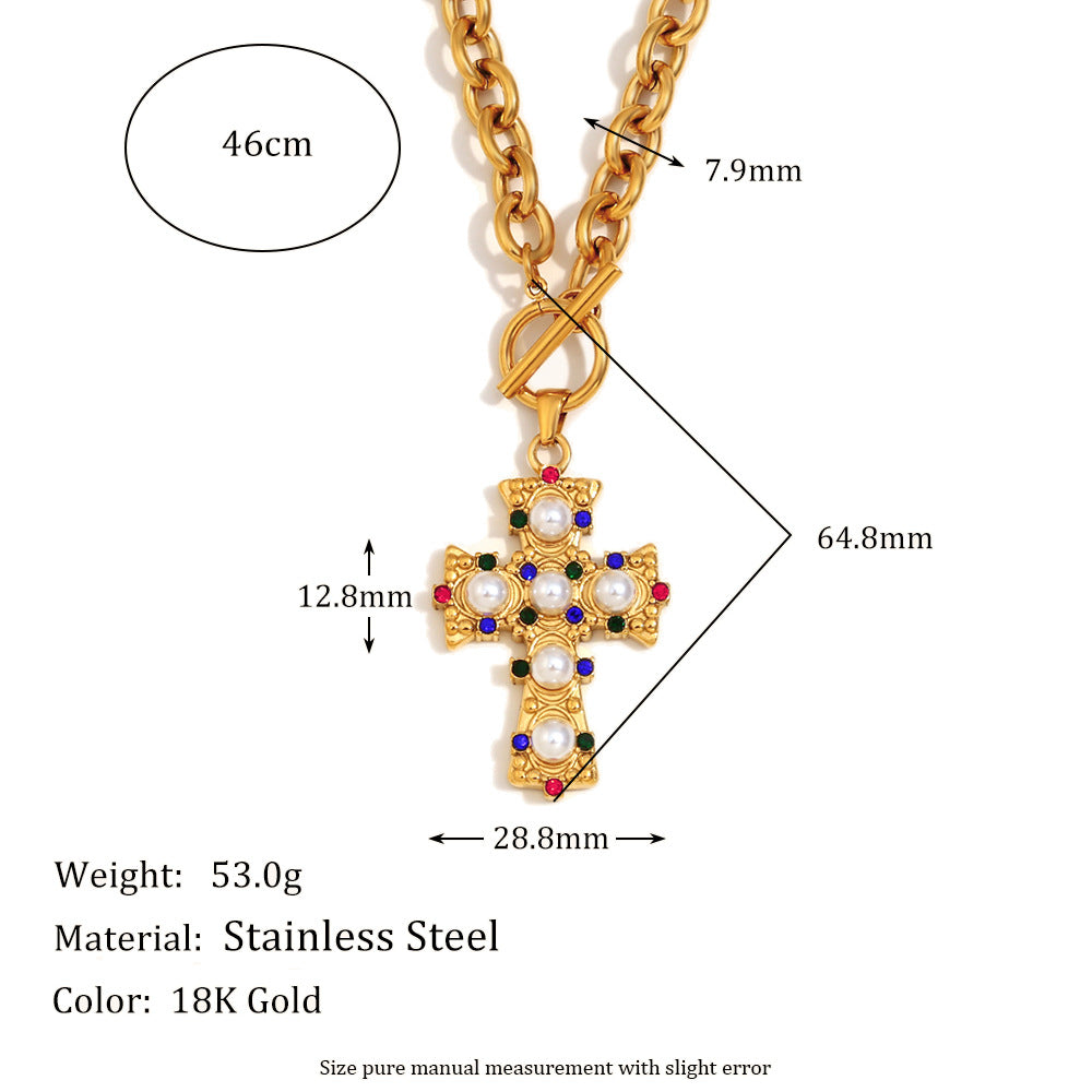 Wholesale O-shaped chain featuring the sun moon and stars Stainless Steel Necklace