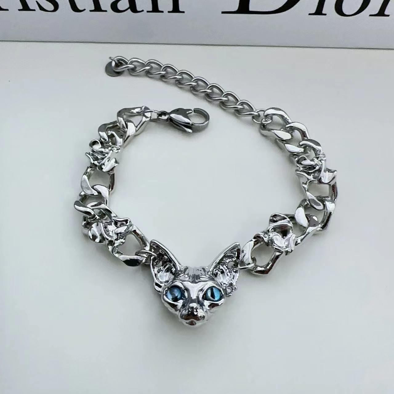 Wholesale Dark Cat Titanium Steel Bracelet