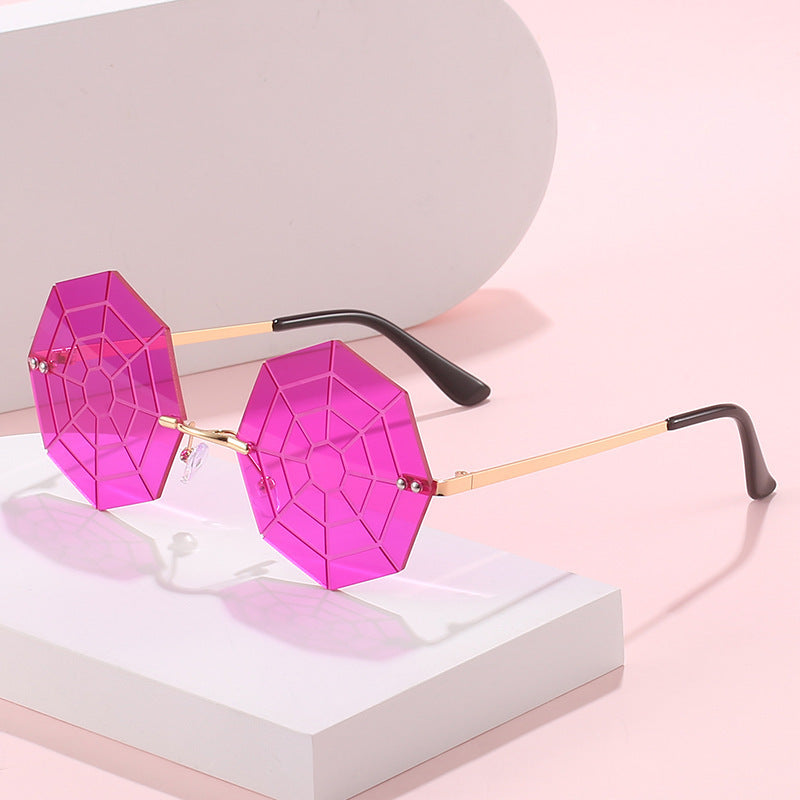 Wholesale Halloween Spider Web PC Sunglasses