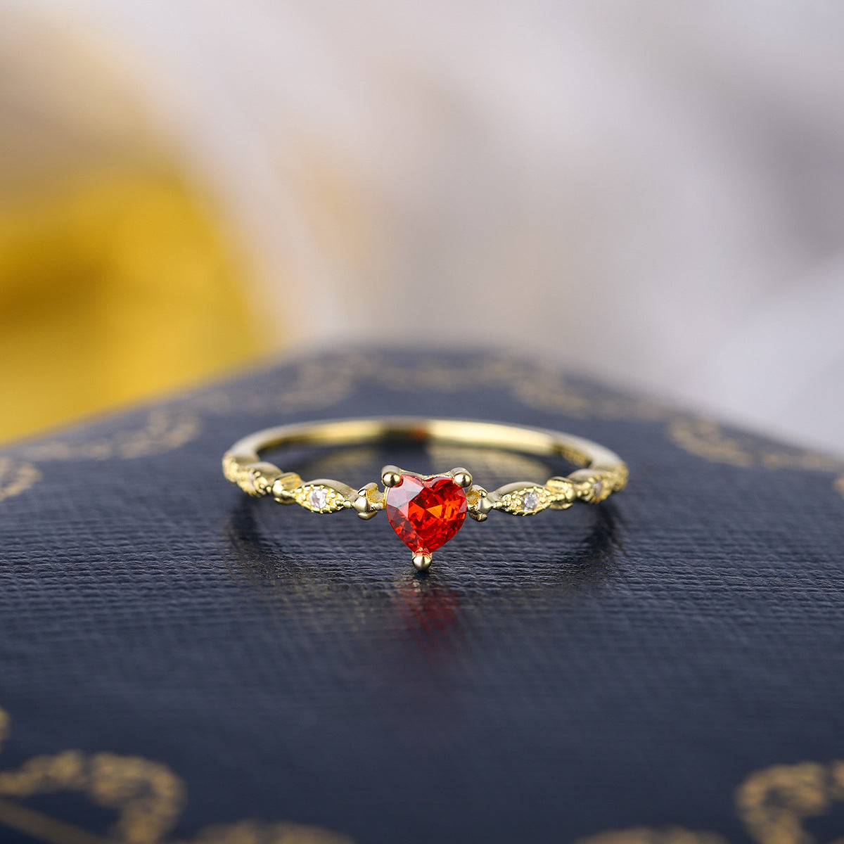 Wholesale Love Ruby Sterling Silver Ring