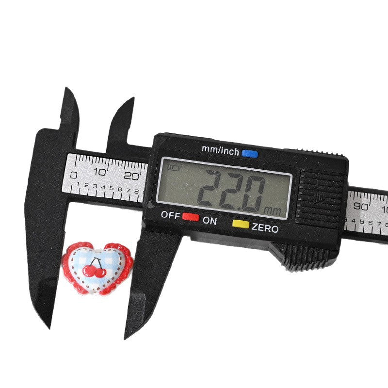 Wholesale 10pcs Sweet Lace Heart Print Beads