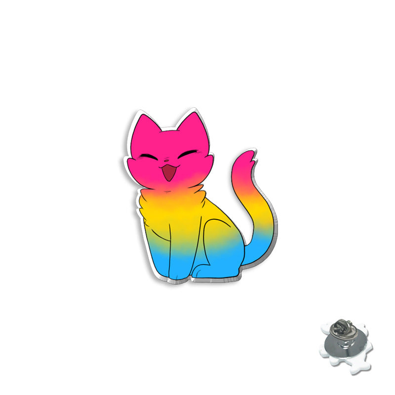 Wholesale Rainbow Animal Series Colorful Cat Breast Needle