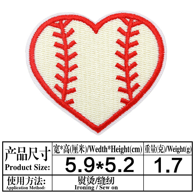 Wholesale Cartoon Baseball Football Embroidery DIY Patches