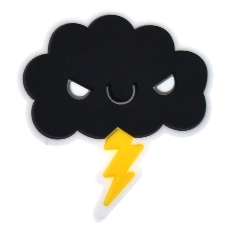 Wholesale Weather Cartoon PVC Soft Glue Patch Mobile Phone Case Decoration Accessories
