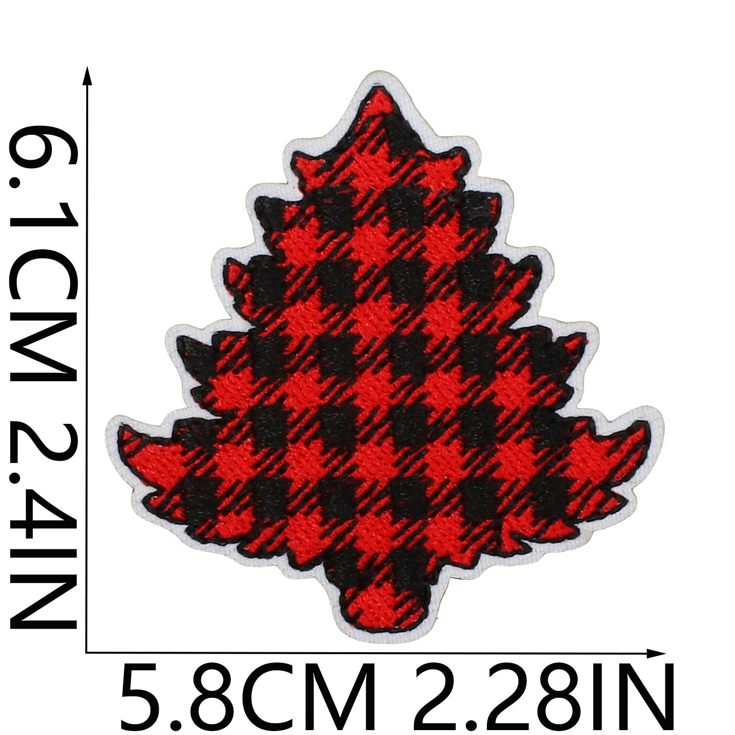 Wholesale Cartoon Christmas Embroidery Patches Festive Tree Snowman Designs Polyester Thread Decorative Accent For Clothing Bags DIY Projects