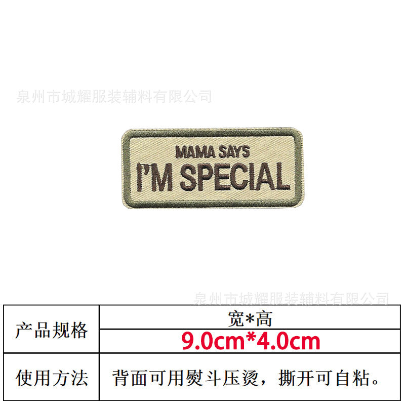 Wholesale Embroider Velcro Custom Cartoon Cloth Stickers Tactical Patches