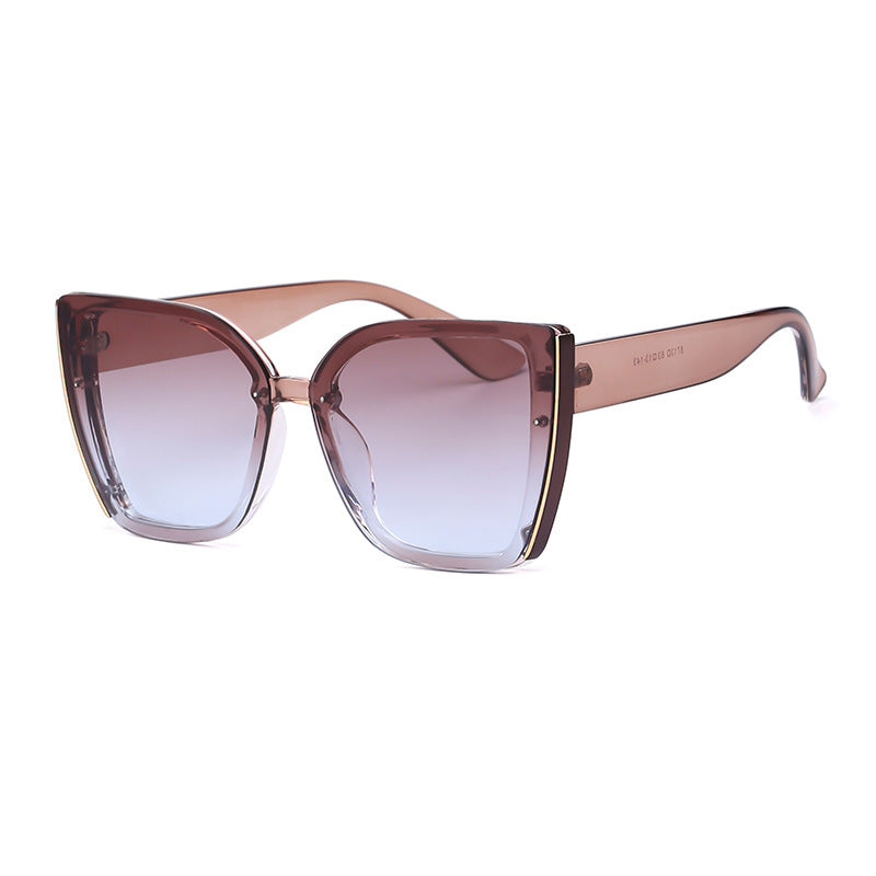 Wholesale PC Large Frame Cat Eye Women's Sunglasses