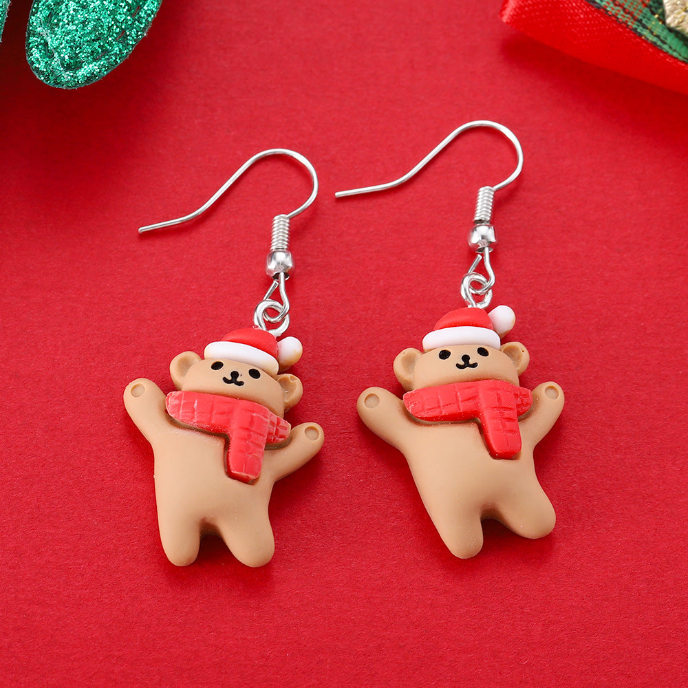 Wholesale Cute  and Reindeer Earrings for Christmas