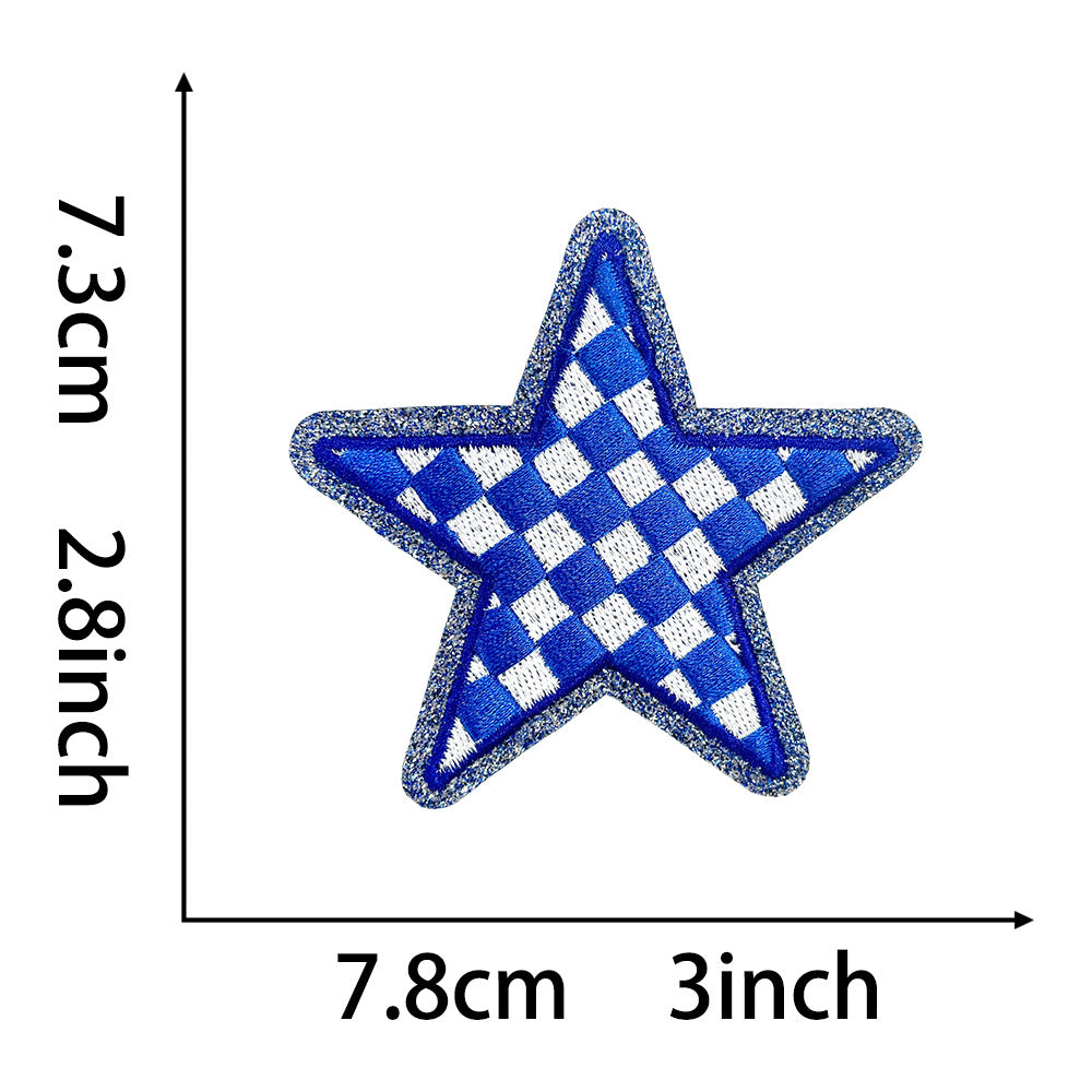 Wholesale Trendy Baseball Glove Embroidered Patch Polyester Iron On Adhesive Badge For Shoes Hats