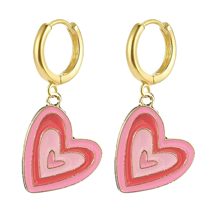 Wholesale   2pairs/pack  Valentine' s Day  Heart Xoxo Earrings