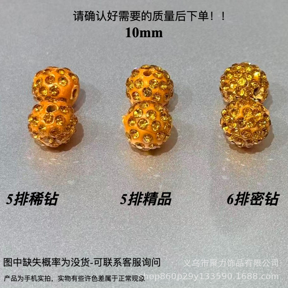 Wholesale 100pcs Polymer Clay Diamond Beads Loose Spacer Beads For DIY Jewelry Making Trendy Fashion Accessory For Resale