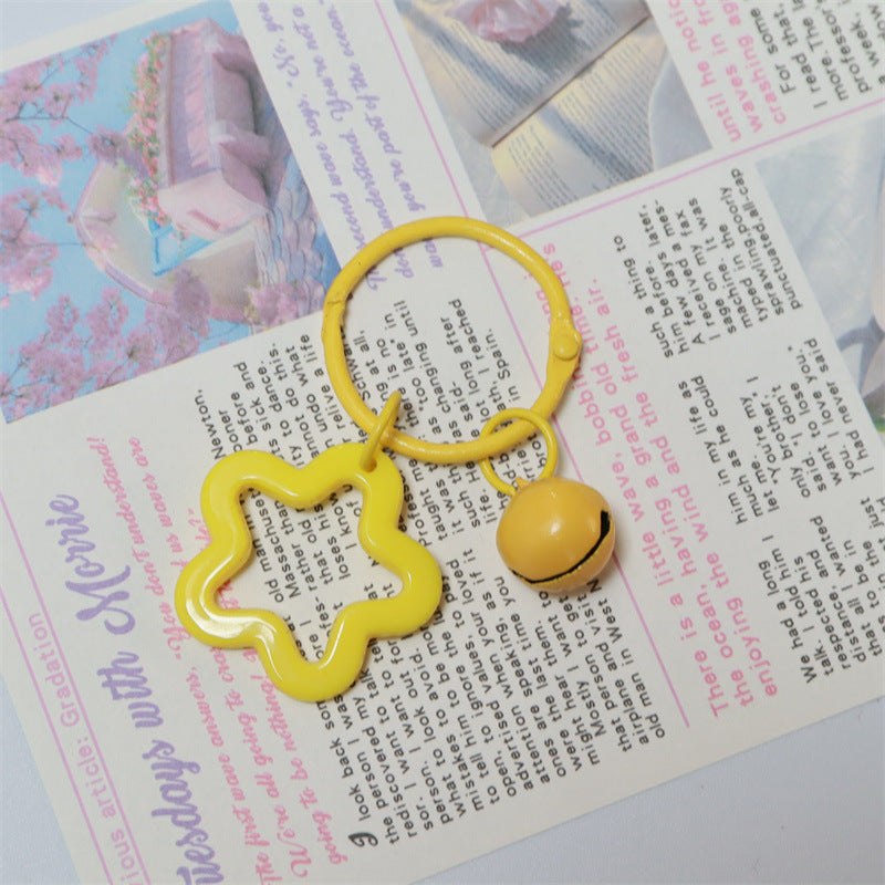 Wholesale Acrylic colorful five-pointed star key chain