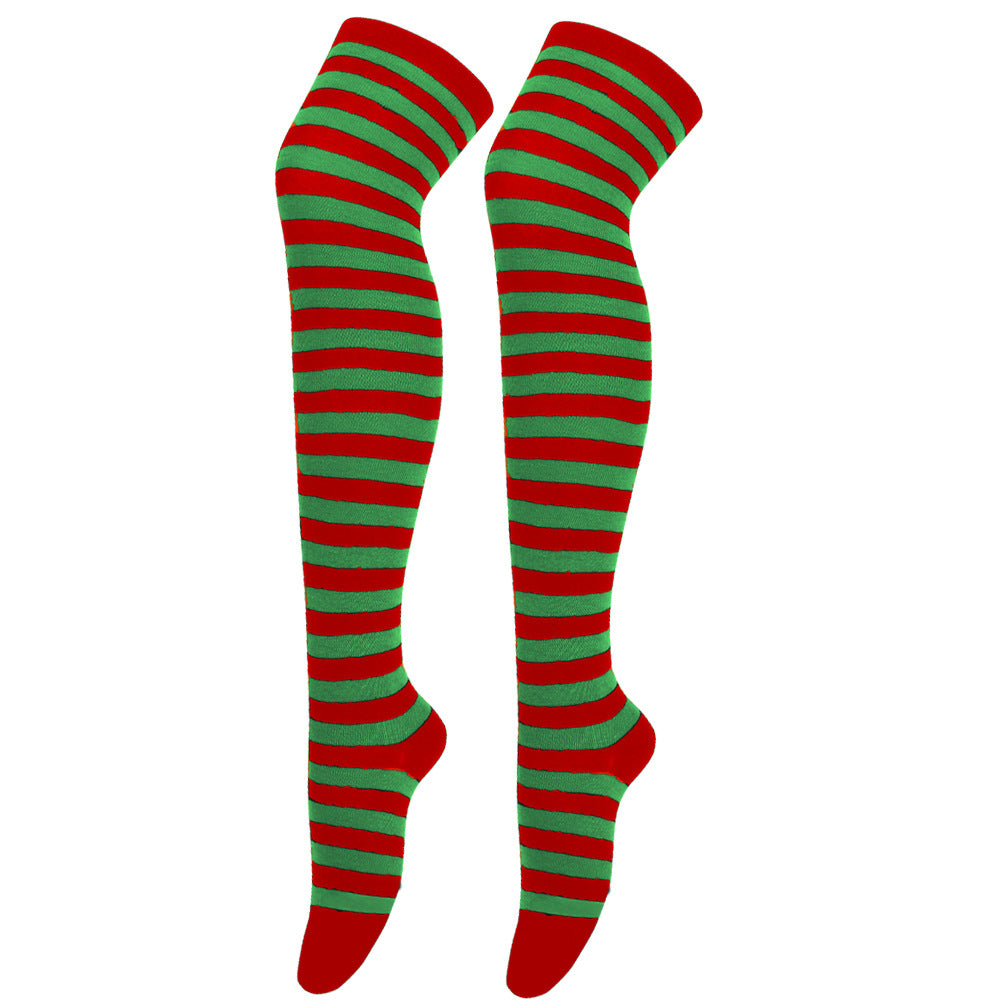 Wholesale Halloween Zebra Over-the-Knee Striped Socks