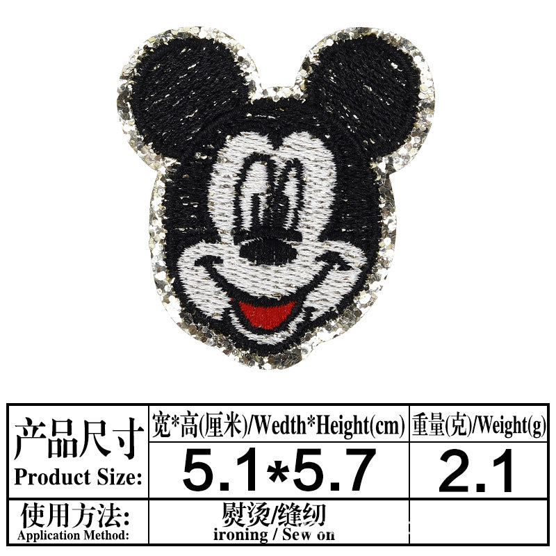 Wholesale 13 Styles Cartoon Cloth Patches Decorative Twill Sew On Appliques For Bags Clothing Hats Fashion Resale Accessory MysteryZone