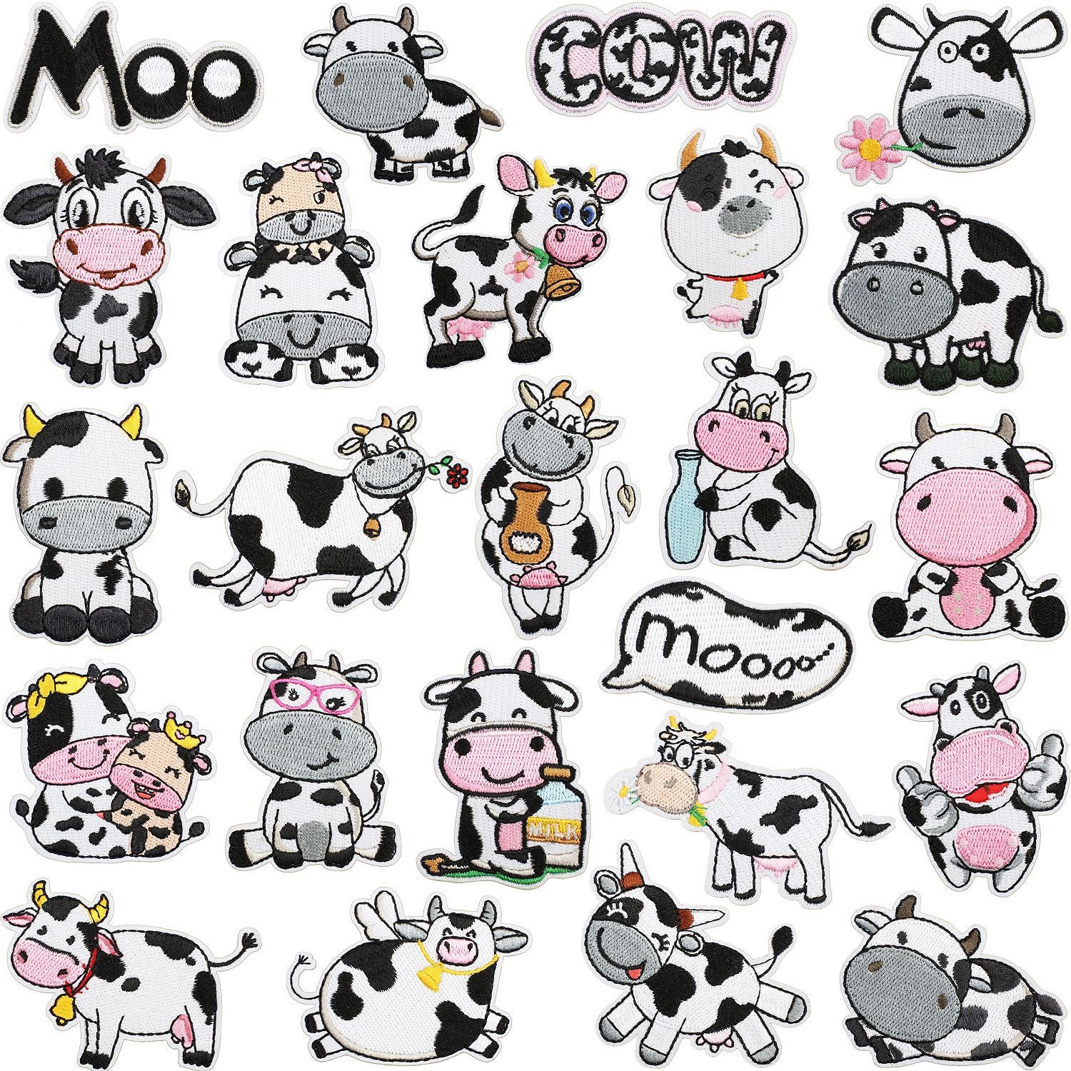Wholesale Mother Cow Embroidery Cloth Patches