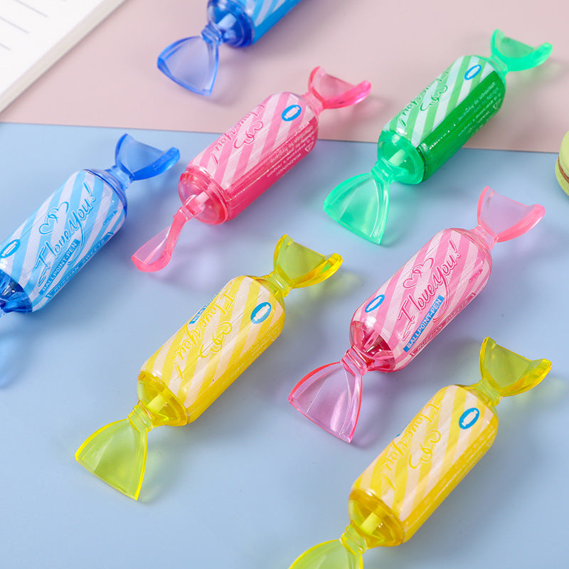 Bolígrafos de caramelo de color plástico al por mayor