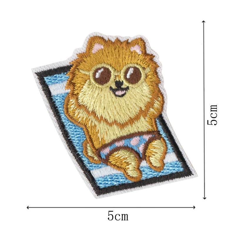 Wholesale Funny Career Dogs Embroidered Patch Set Iron On No Sew Applique For Clothing Backpacks Trendy Decorative Gift 9 Pieces