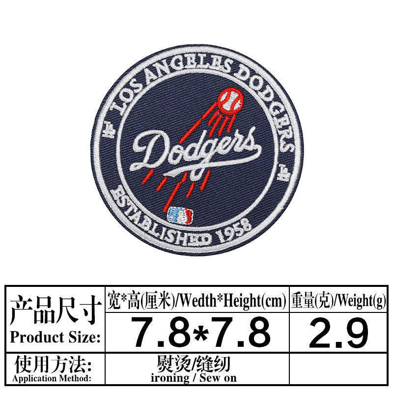 Wholesale Twill Fabric Embroidered Baseball Team Patches Set Of 16 Trendy et And Bag Accent OLY Exclusive