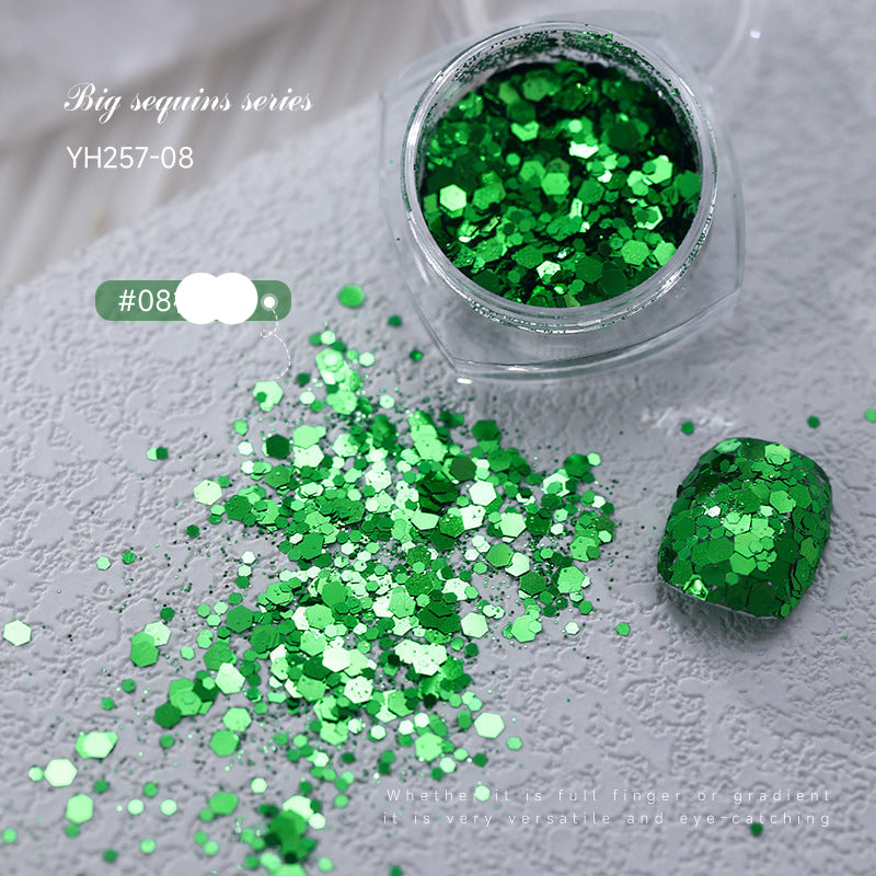 Wholesale  large bright glitter manicure nail accessories