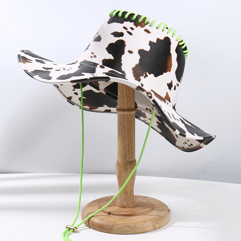 Wholesale Leather Cow Cowboy Hat