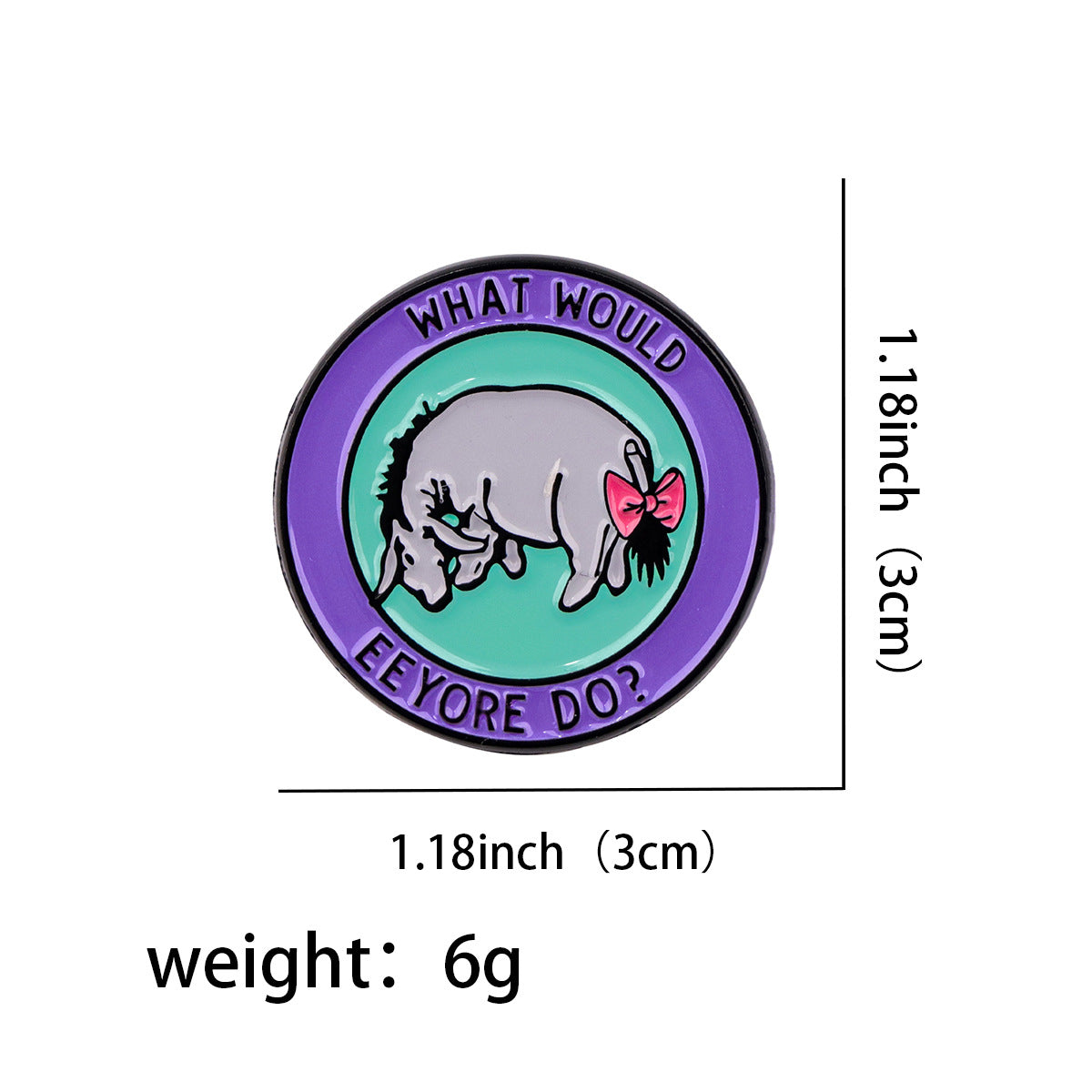 Wholesale  6pcs/pack Cartoon English Quote Brooch Metal Badge Accessory