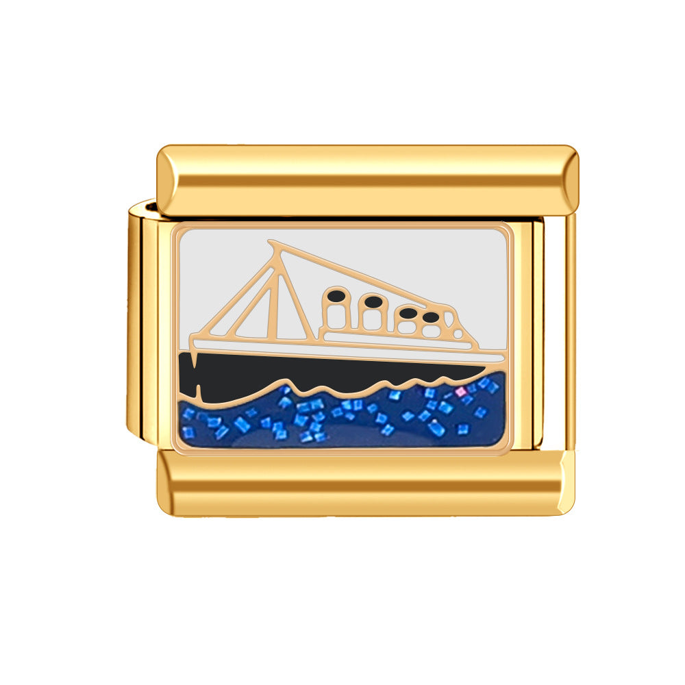 Wholesale Italian Charm Bracelet 9mm DIY Spliced Detachable Cute Pattern Combination Bracelet