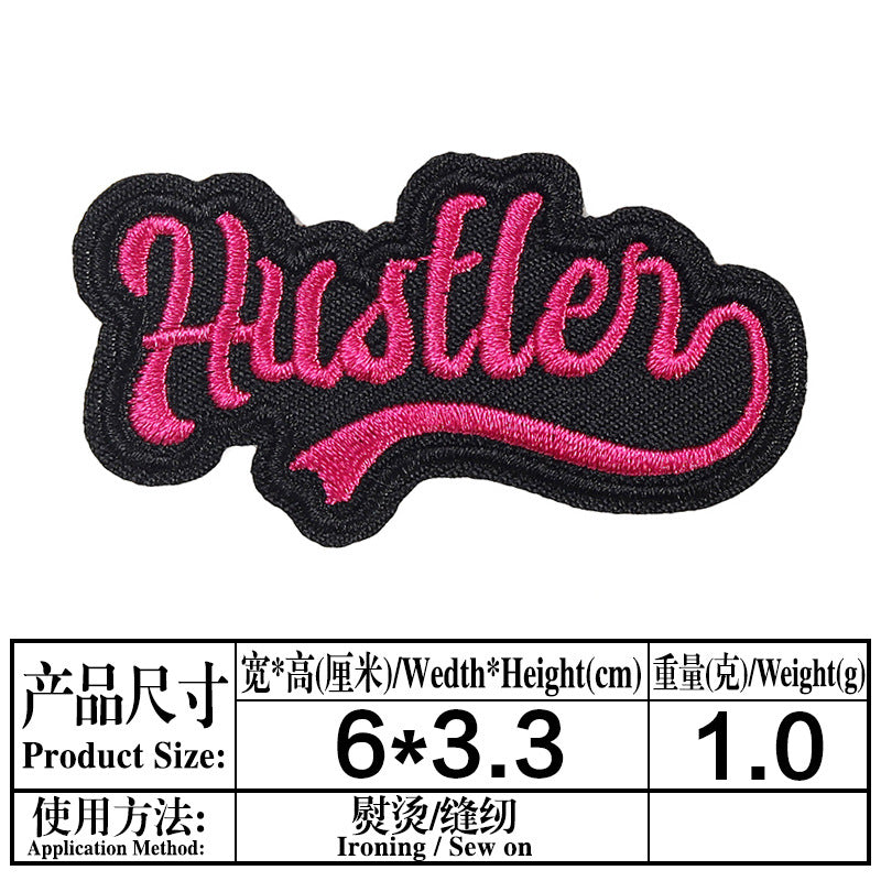 Wholesale Inspirational  encourages English embroidery DIY Patches
