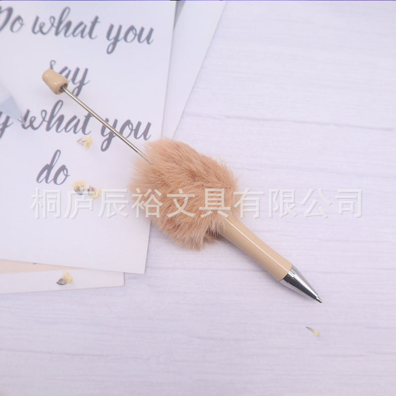 Wholesale Cartoon beaded cute pen with cute beads and cute girly gift pen