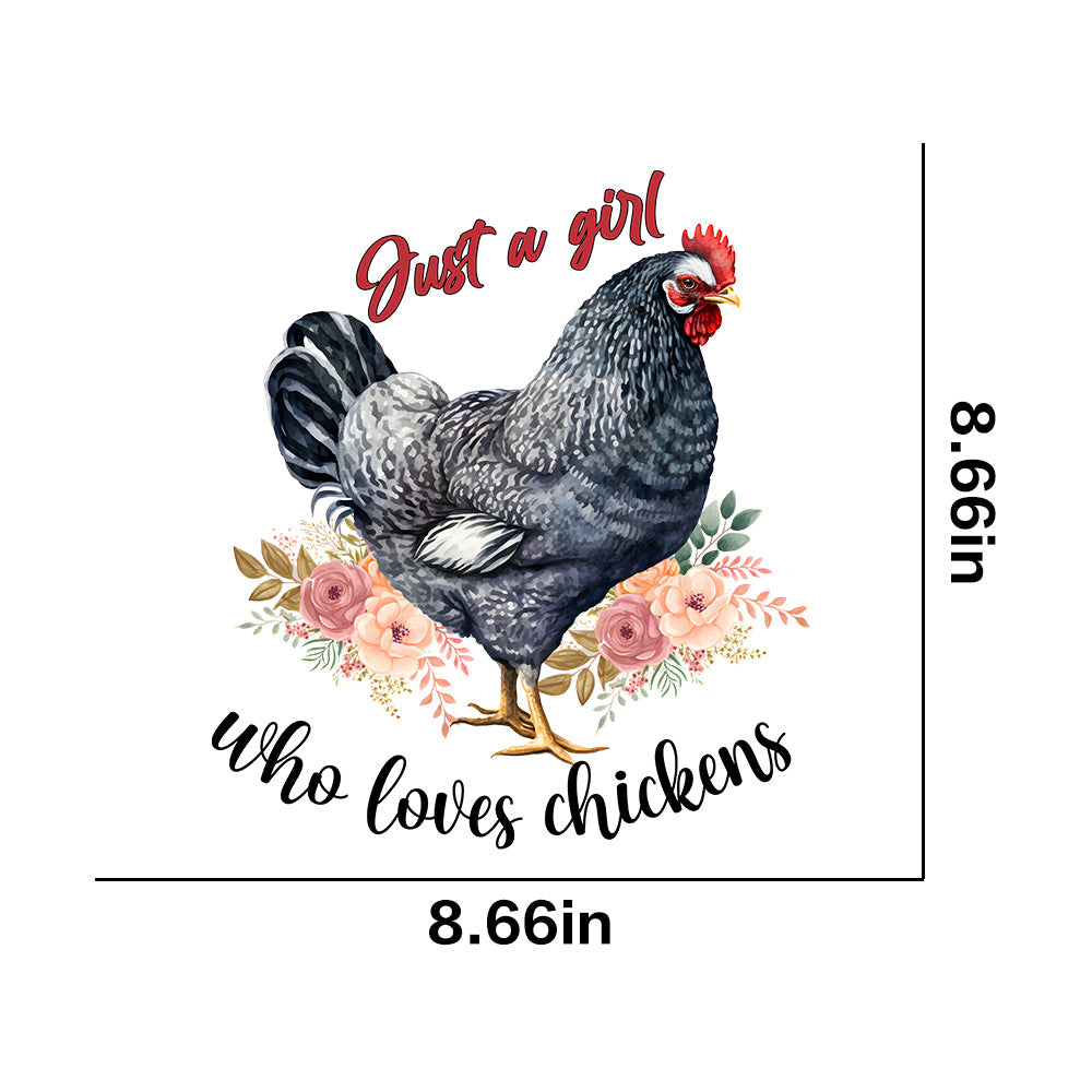 Wholesale Farm animals chickens pigs flowers UV DTF Ready to Press Transfers Wraps
