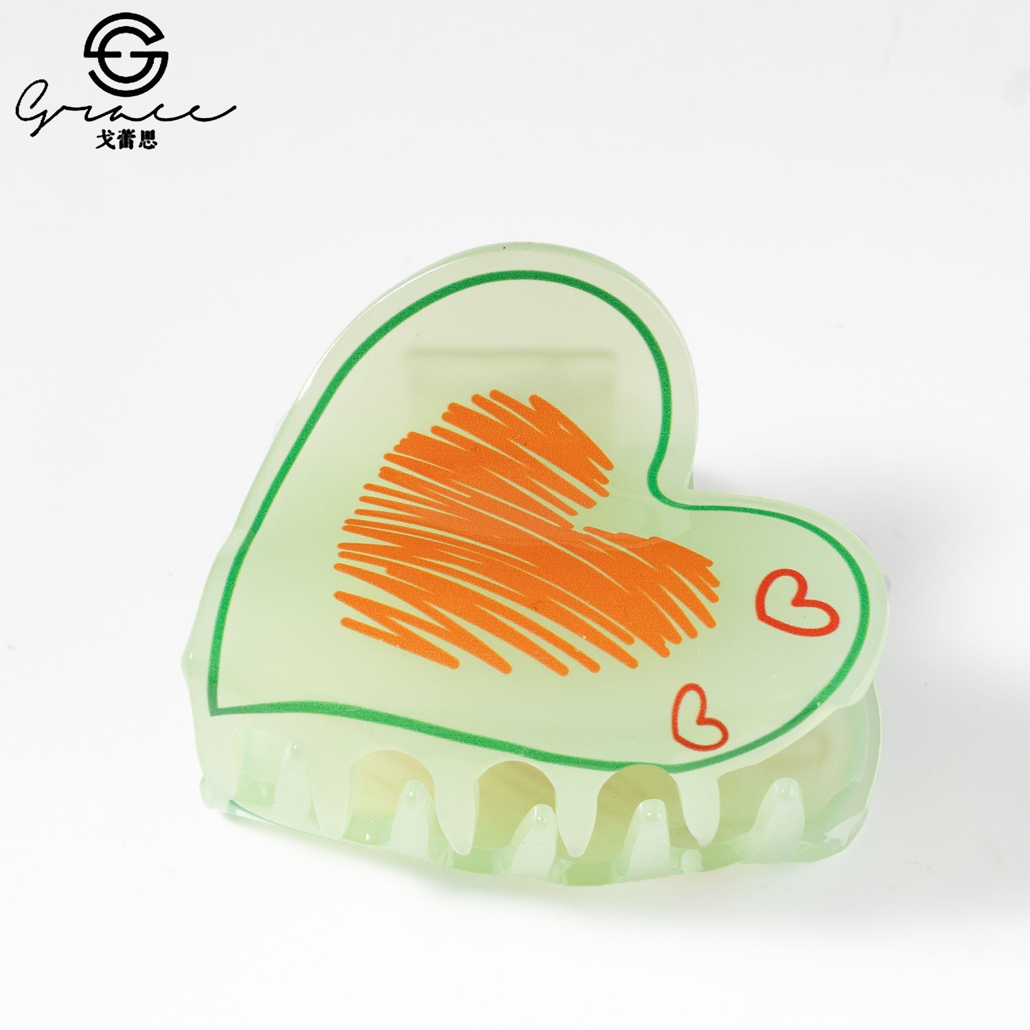 Wholesale Valentine's Day 6cm Love Hair Clips