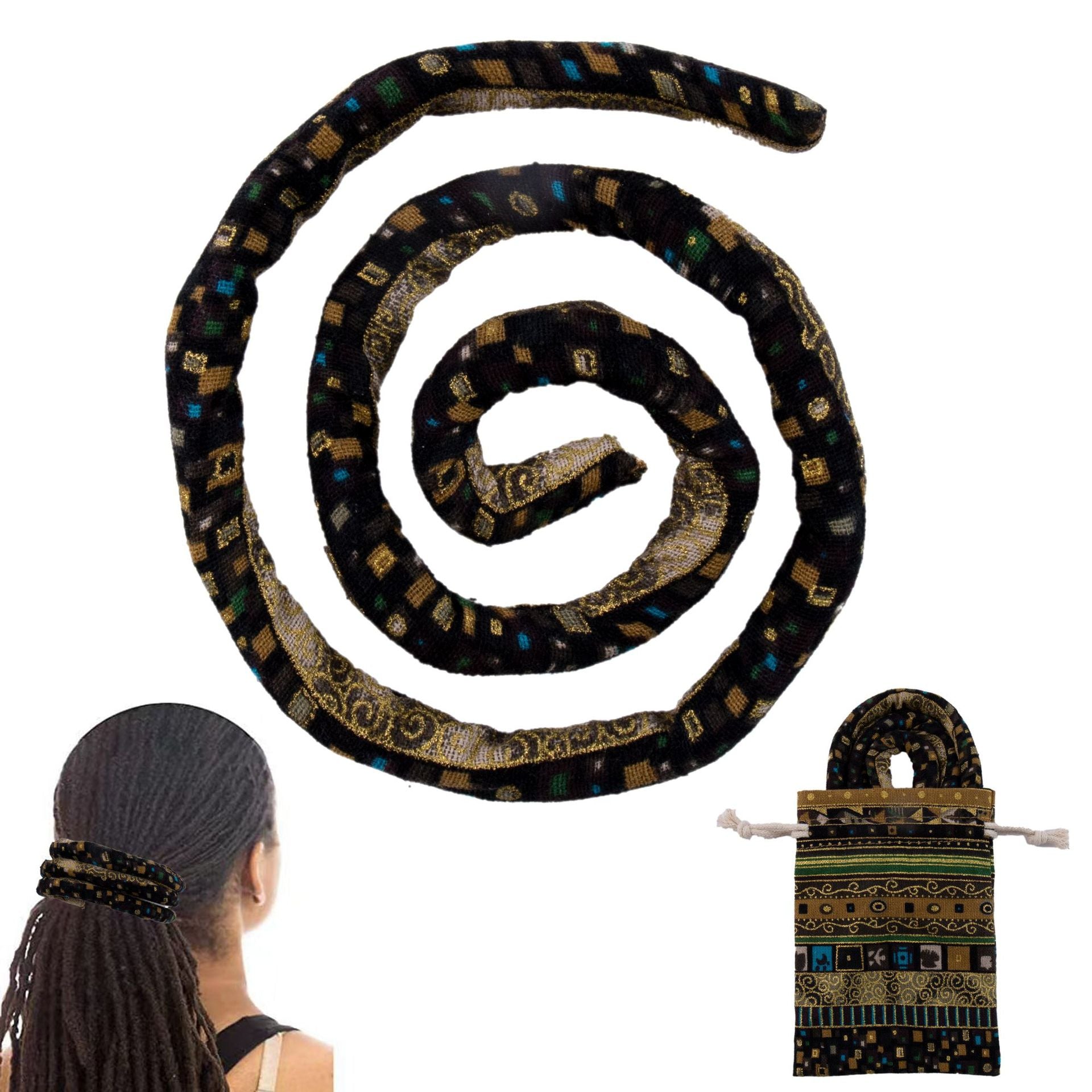 Accesorios de rastas étnicas de tela al por mayor