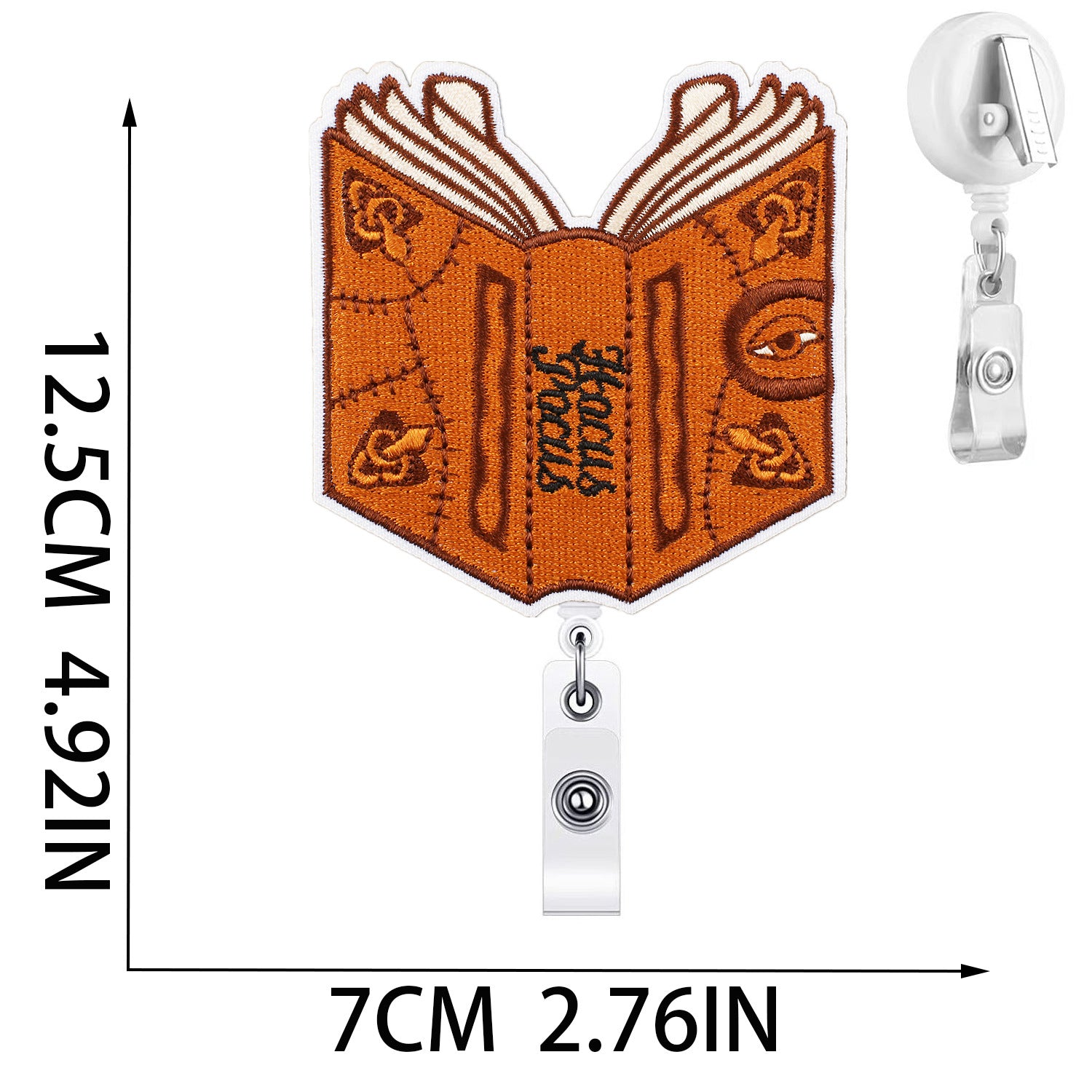 Wholesale  Witch Bat Embroidered Patches 10Pcs With Easy Pull Buckle Trendy Clothing Accessory Boutique Gift For Resale