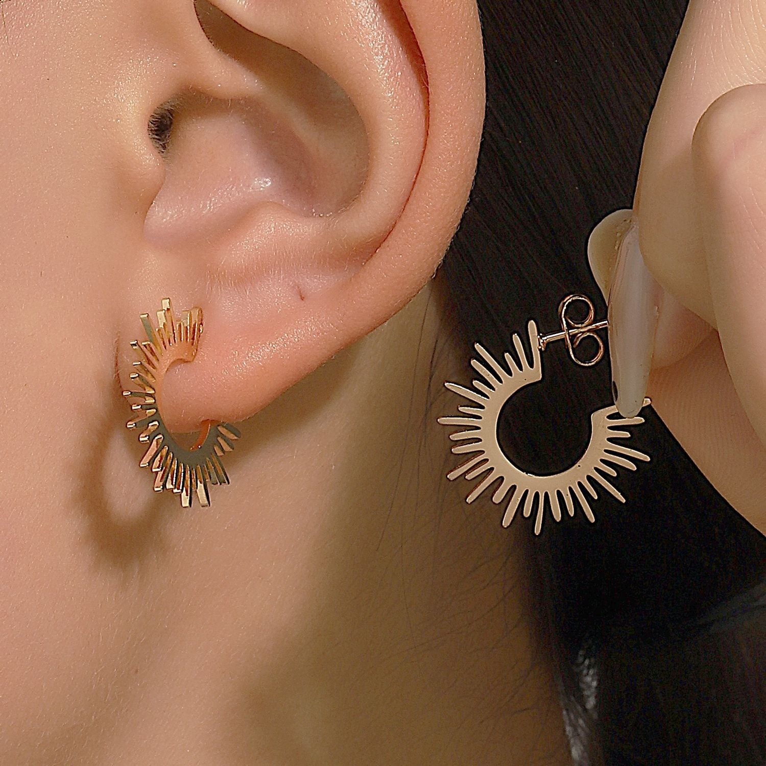 Wholesale Vintage Sun Alloy Earrings