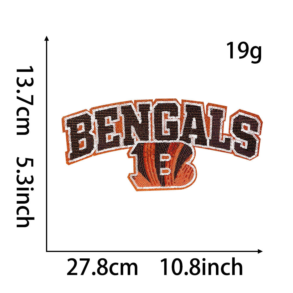 Wholesale Sequin Embroidered Patch DIY Iron On Applique For ets And Bags DIY Patches