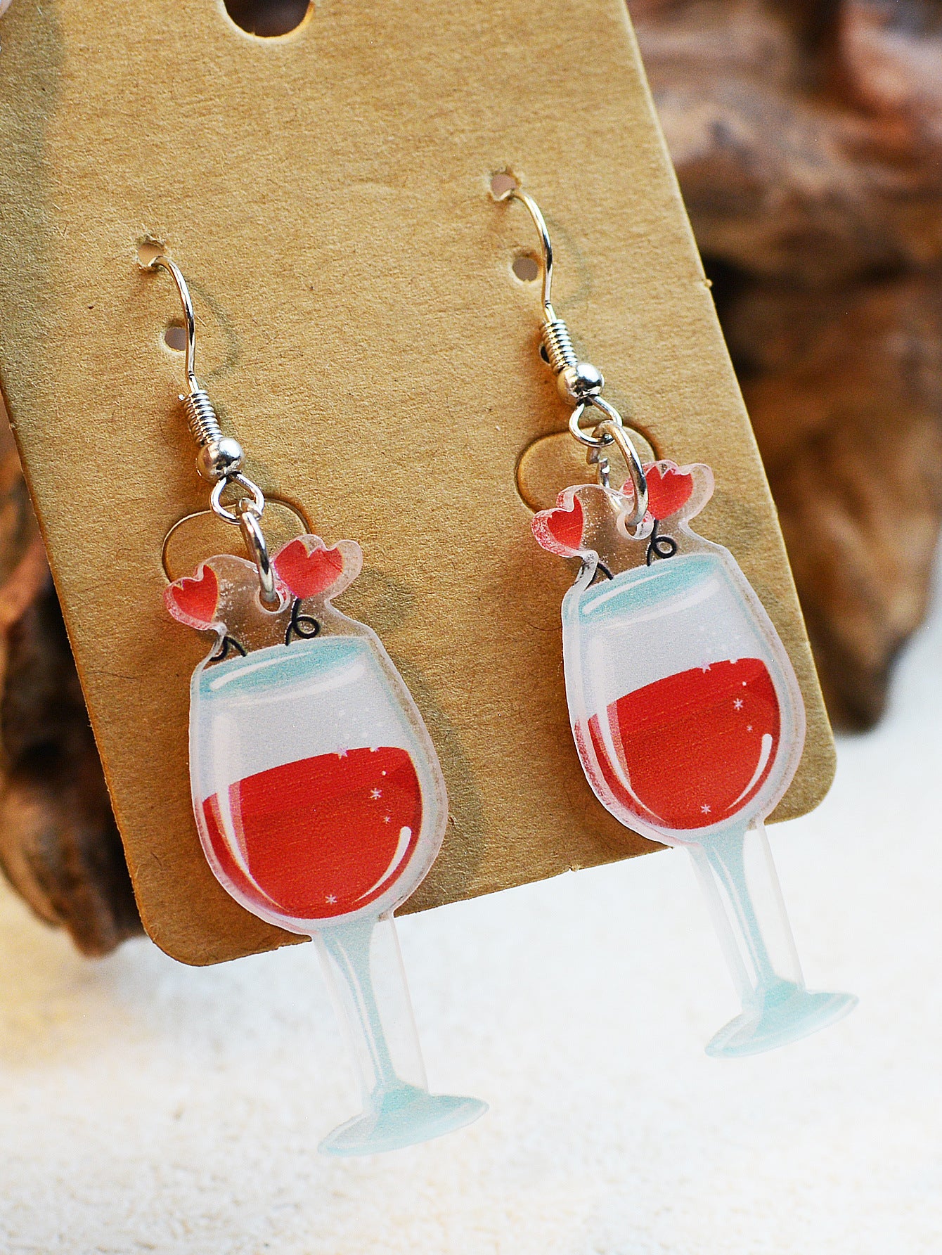Wholesale Valentine's Day Dwarf Elf Acrylic Earrings