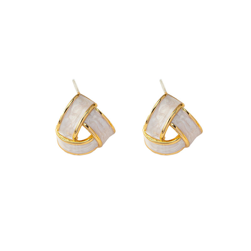 Wholesale Cross Enamel Stud Earrings