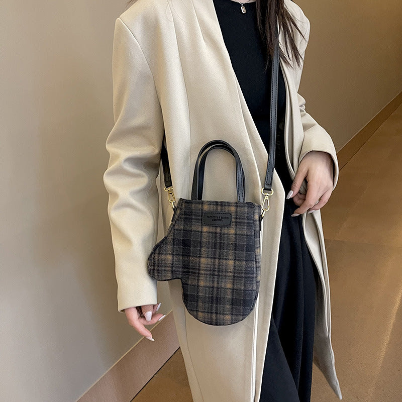 Wholesale Striped Woolen Gloves, Portable Shoulder Bags