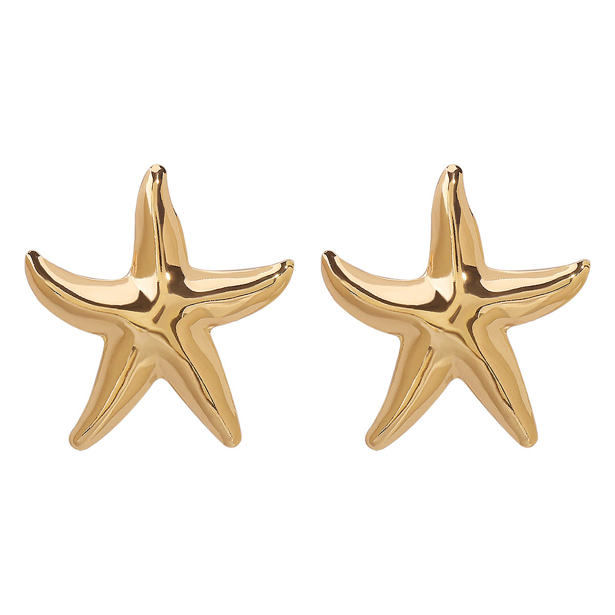 Wholesale Niche Fashion Metal Starfish Earrings