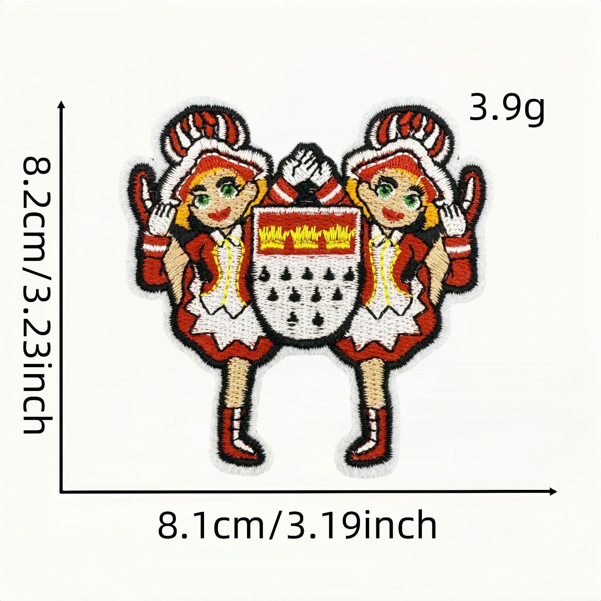 Wholesale Carnival cartoon red clown DIY patches