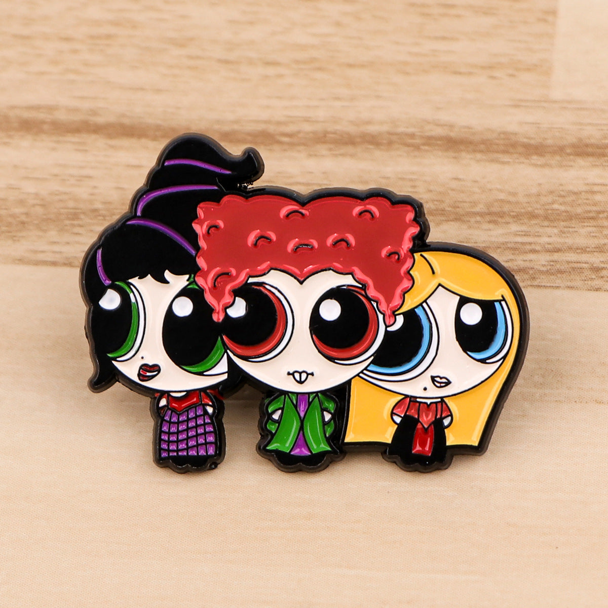 Wholesale Cute cartoon girl  brooch cartoon metal badge