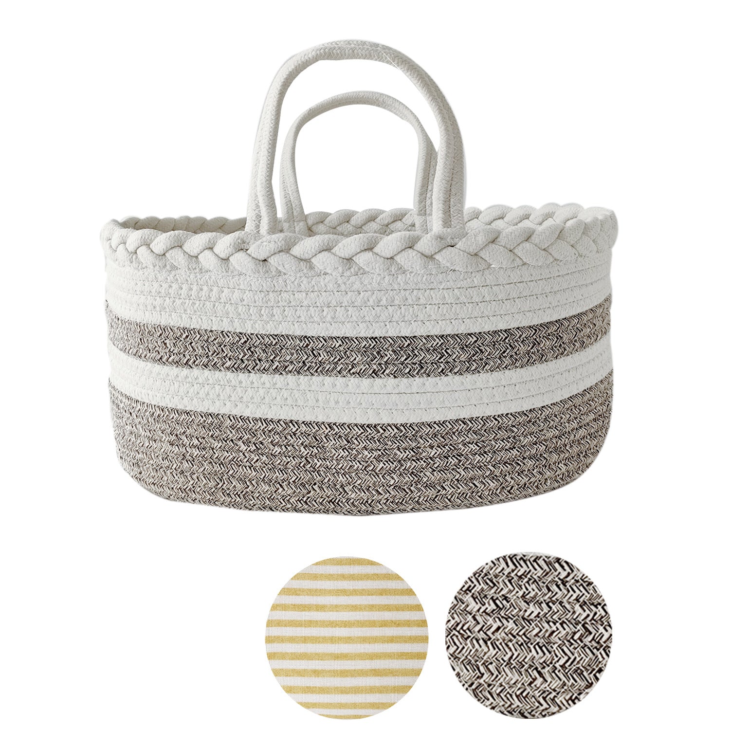 Wholesale Cotton Rope Foldable Storage Basket