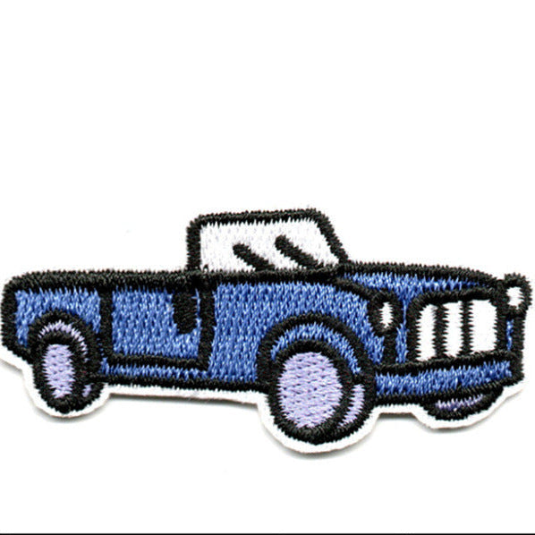 Wholesale Cartoon small car and bus embroidered patch