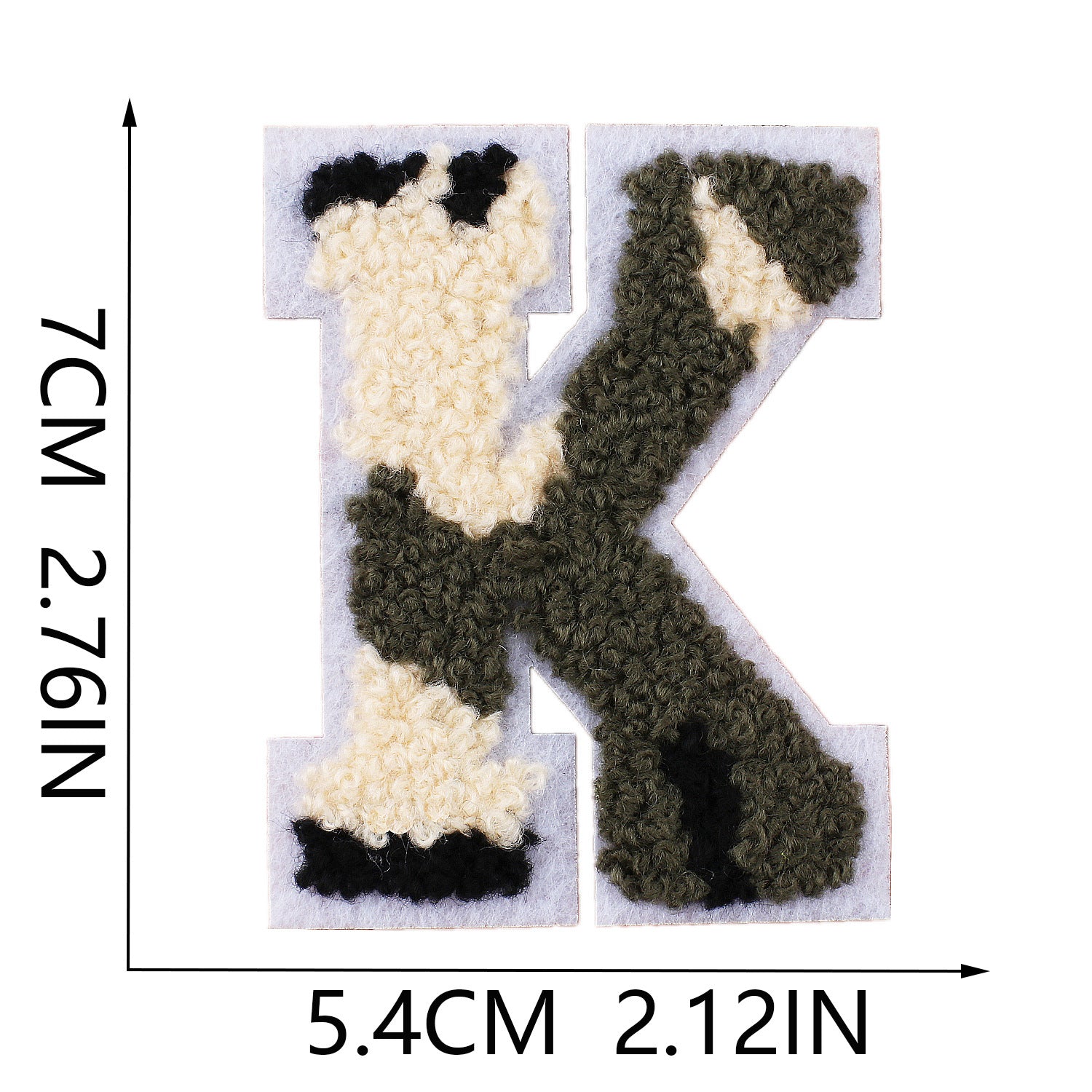 Wholesale Camouflage English letter embroidered towel patch