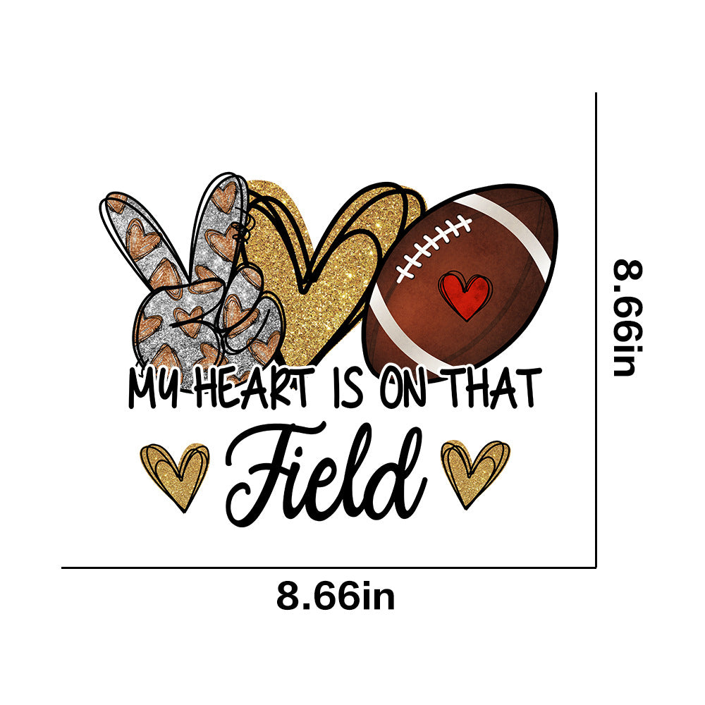 Wholesale Leopard print rugby pattern UV DTF Ready to Press Transfers Wraps