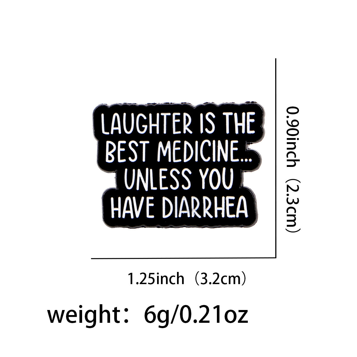 Wholesale Fun and Inspirational English Quote Brooch Badge