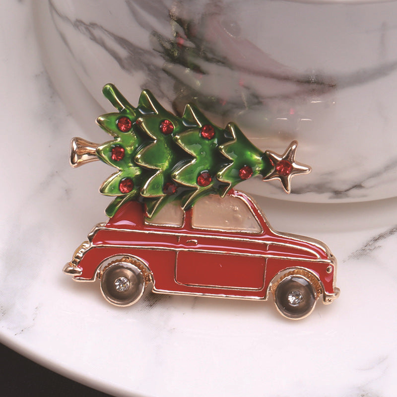 Wholesale fashion creative design Christmas tree brooch s