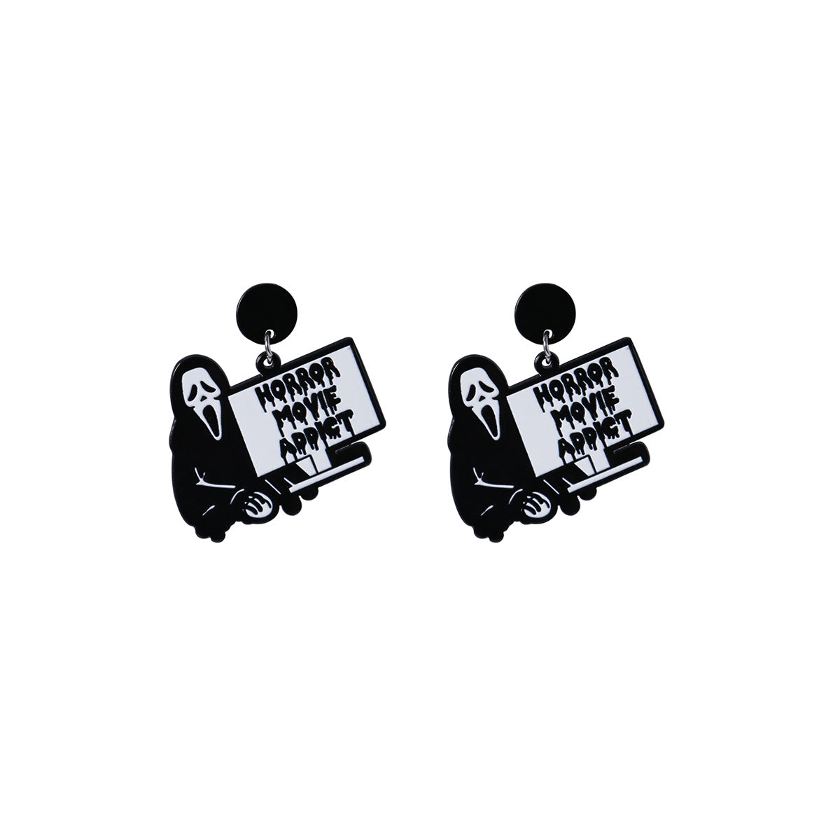 Wholesale  funny screaming ghost earrings
